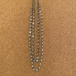 Vintage Givenchy CZ double strand necklace